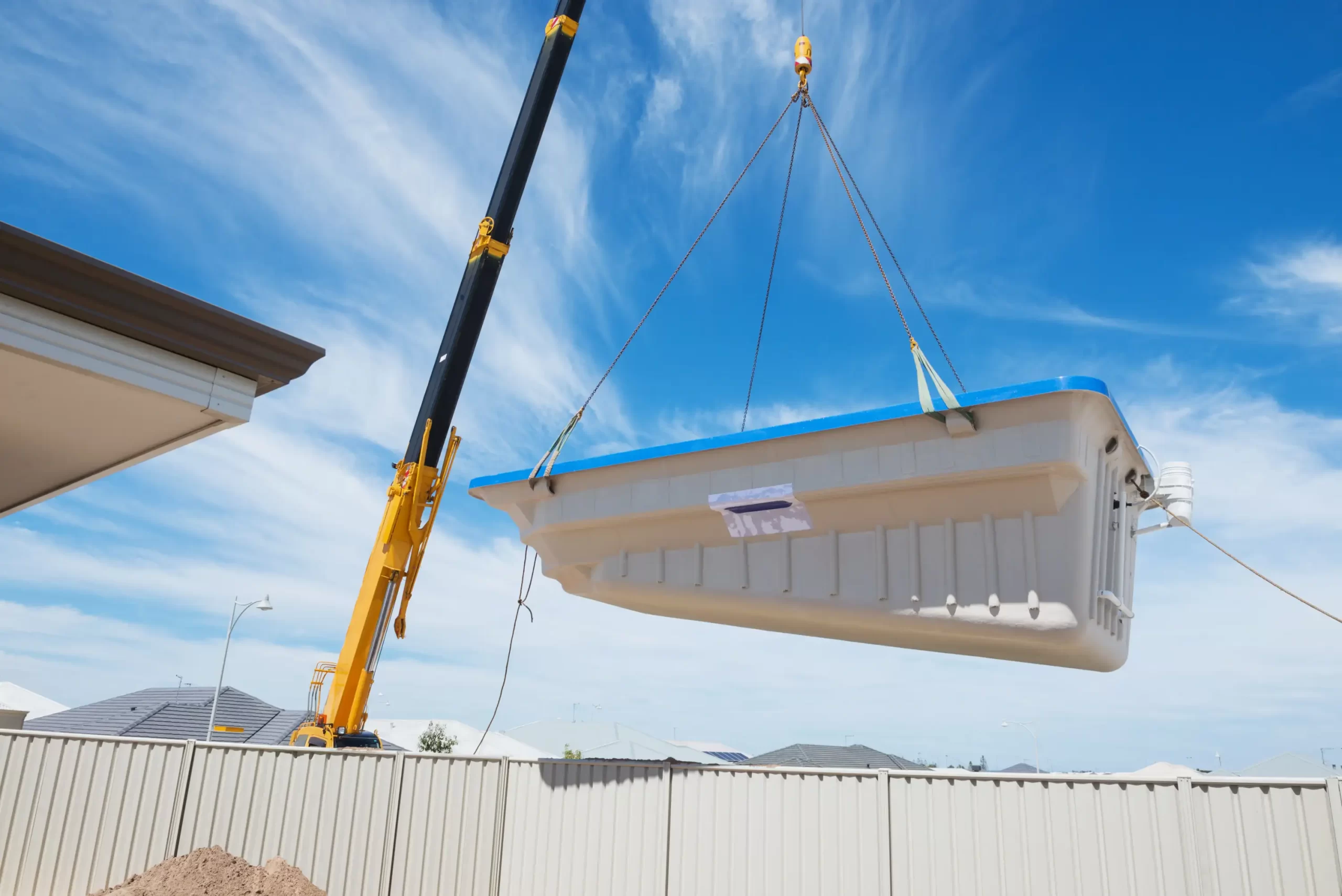 DIY V Fully Installed Fiberglass Pools